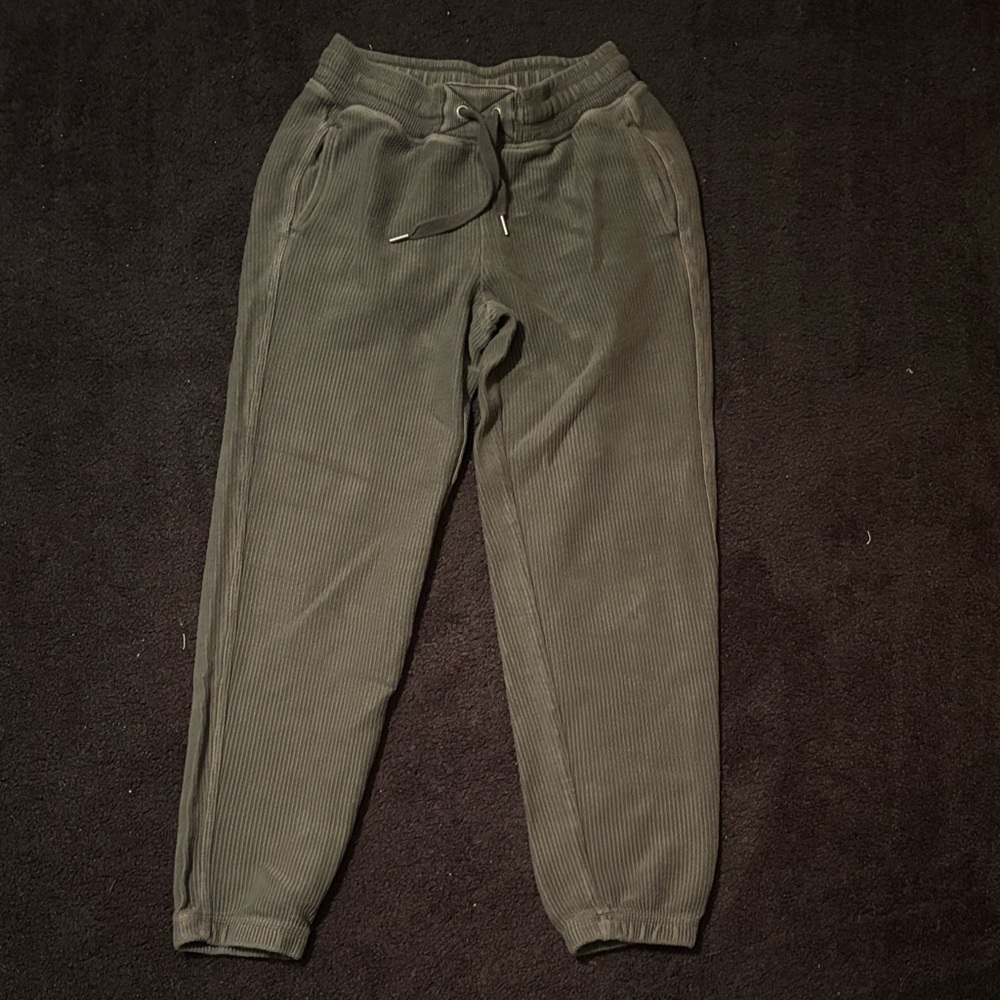 Aerie Charcoal Ribbed Sweatpants